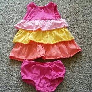 Girls dress 6-9 mos (2 pc)