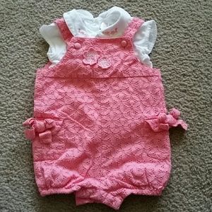 2 pc romper size 6-9 mos