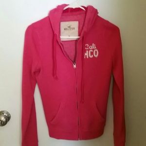 Pink Hollister zip up