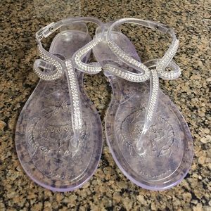 Clear jelly sandals
