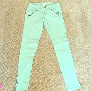 Mint Blue Forever 21 skinny