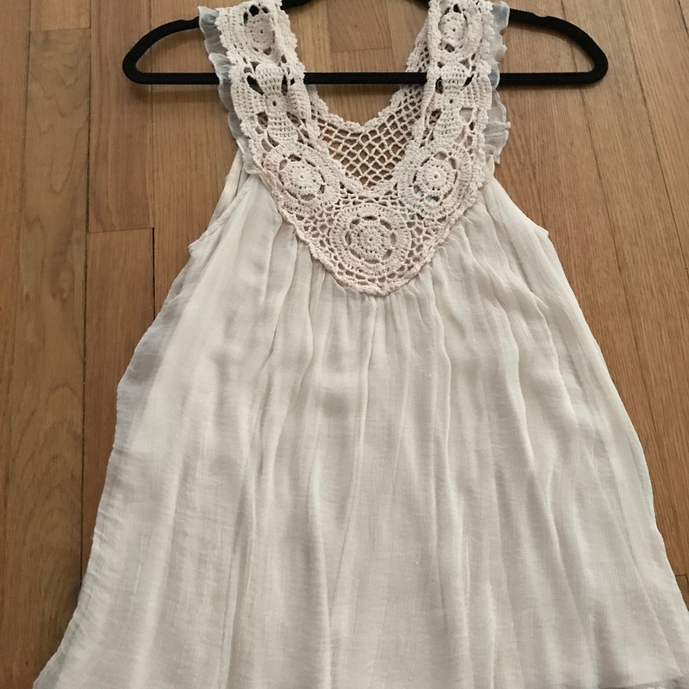 FOREVER 21 FLOWY BLUSH BLOUSE SIZE SMALL
