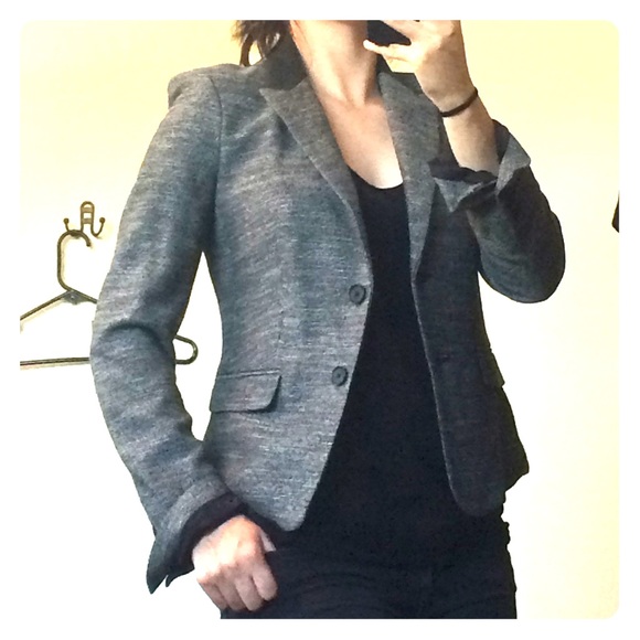 NWOT Express blazer with vegan leather accent