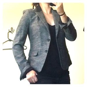NWOT Express blazer with vegan leather accent