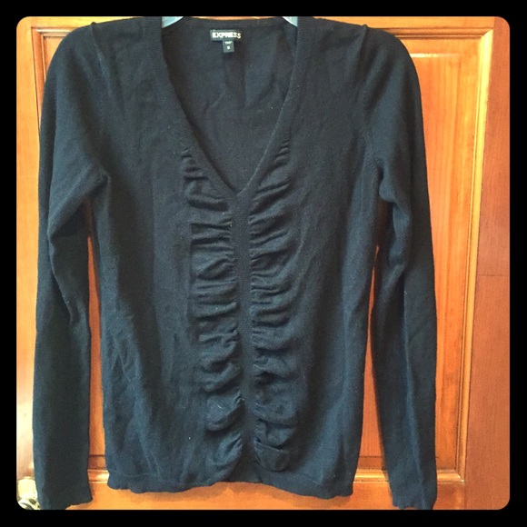 Black stretch light sweater