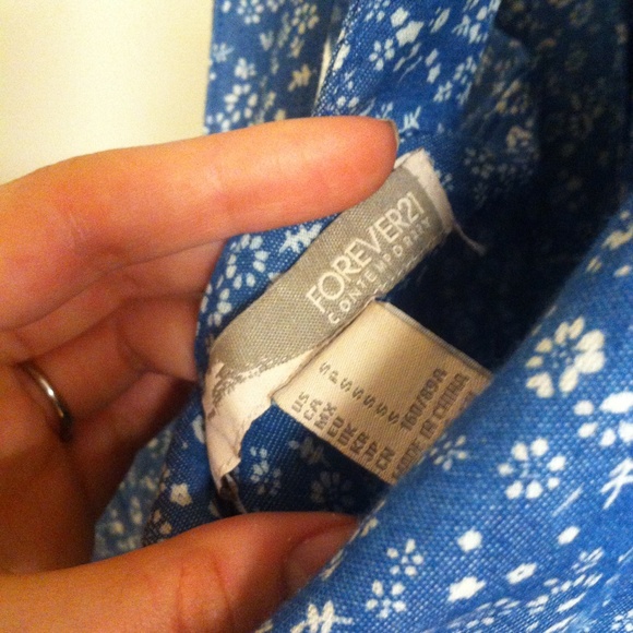 Forever 21 denim floral sundress - Picture 3 of 4