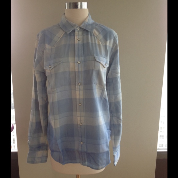 Ralph Lauren Sun Blue Slim-Fit Western Shirt