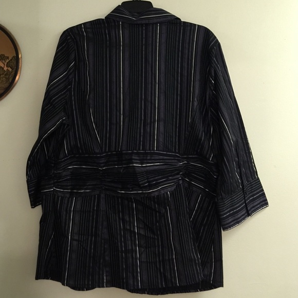 Apt 9 shiny Blouse Top 1X, 3/4 Sleeve - Picture 4 of 4