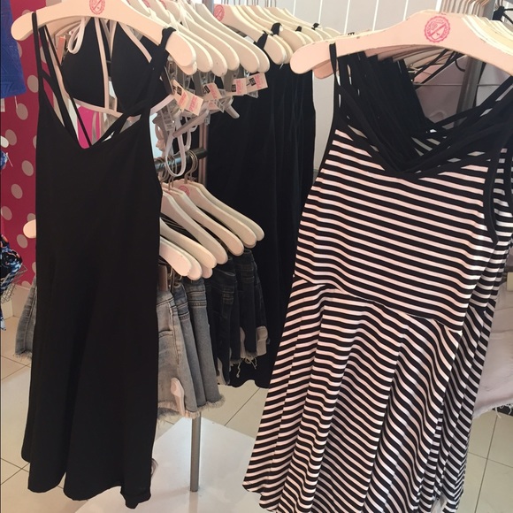 Vs pink strappy dresses