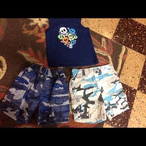 Two pair of boy shorts. One tank.