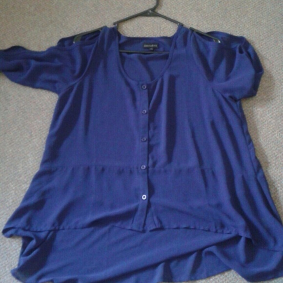 Navy Blue Blouse