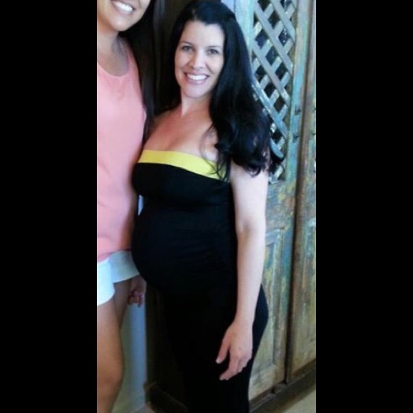 Black maternity dress