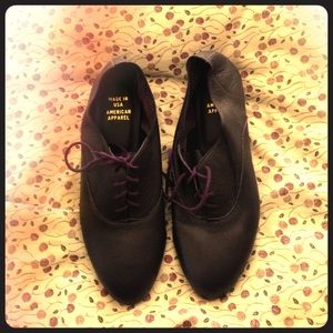 American Apparel bobby lace up shoes
