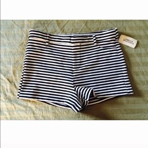 NWT Striped High Rise Shorts