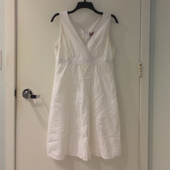 White eyelet dress
