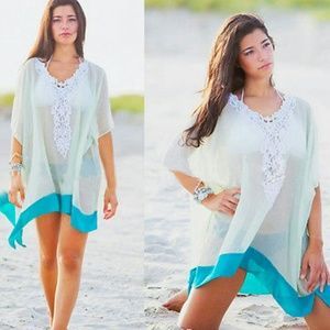 CLOSING SALE!!! Light Blue Sheer Bikini Cover-Up CLOSING SALE!!! Light Blue Sheer Bikini Cover-Up