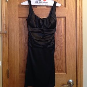 Little black scrunch dress