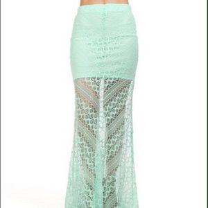 Hold for @akyoga206 Mint /sea green lace maxi