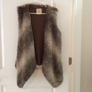 Zara faux fur vest. Amazing fit!