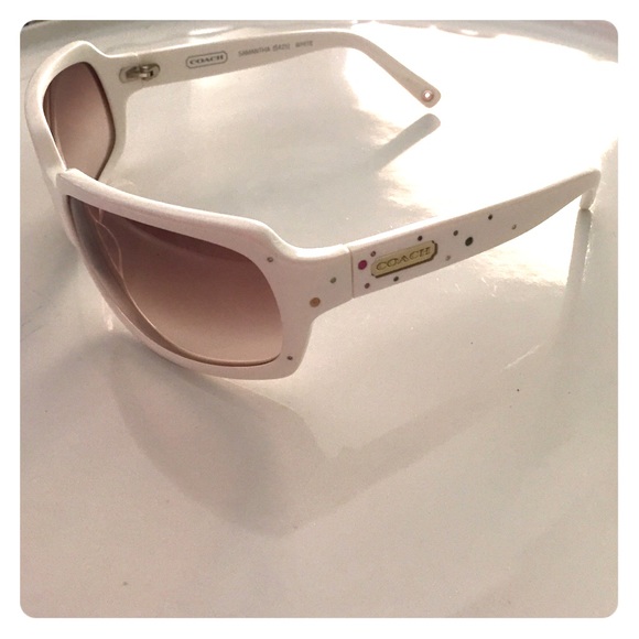 White coach sunglasses
