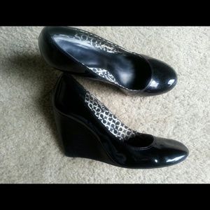 Coach Patent Leather Wedges