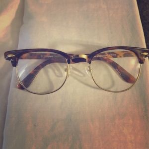 Vintage glasses with brown frame