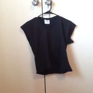 Black sleeveless top