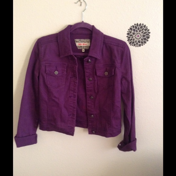 Like new purple denim jacket