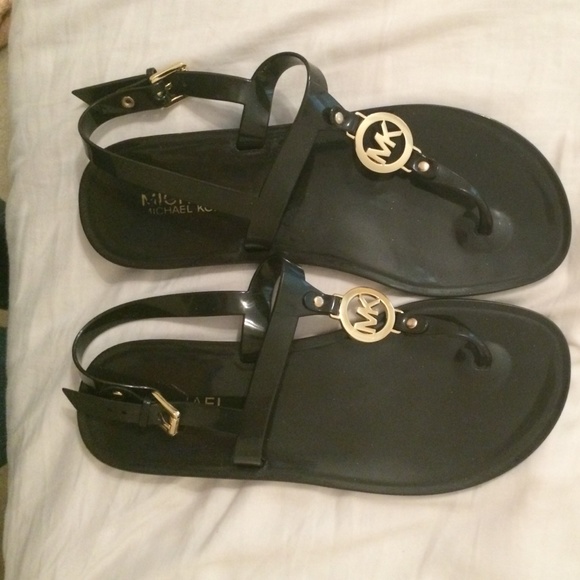 Michael kors jelly sandals.
