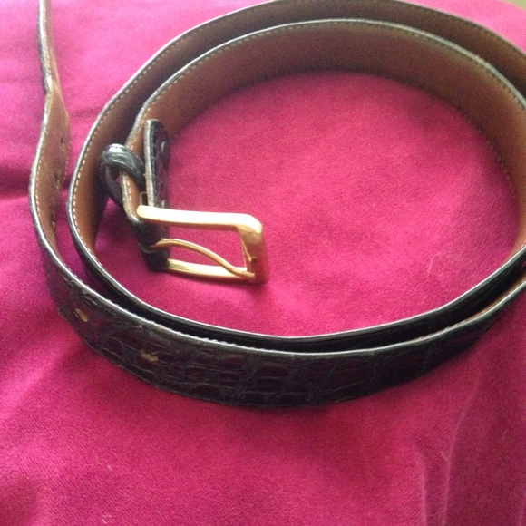 Genuine Alligator Skin Belt