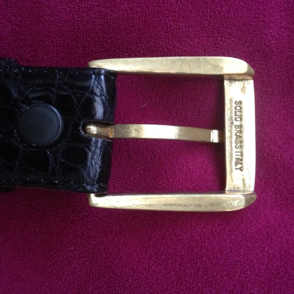 Genuine Alligator Skin Belt