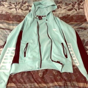 CURRENT VS PINK AQUA HOODIE