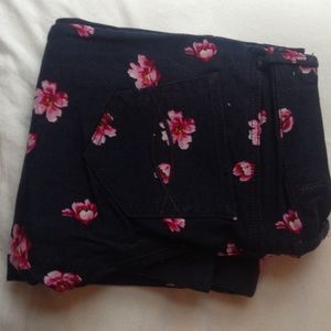 Abercrombie floral jeans