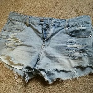 American Eagle Festive Hi-Rise Shorts