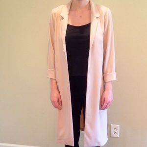 Mauve long blazer