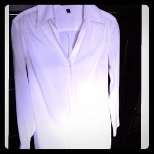 Express Long Button Down Shirt