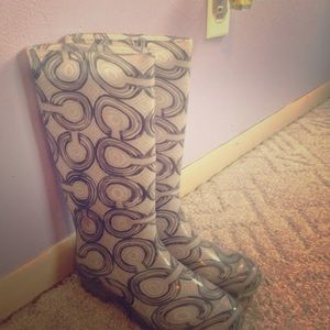 Size 6 Coach rain boots.