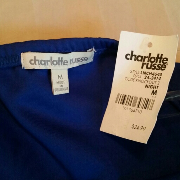 🛍💲FLASH SALE💲Charlotte Russe Blue Skater Dress - Picture 3 of 4