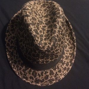 Cheetah print fedora