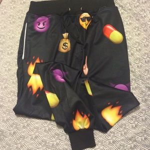 Emoji Joggers - Black