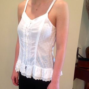 White boho top