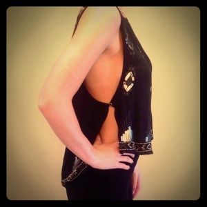 FREE PEOPLE BEADED TOP