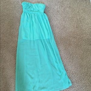 ‼️SOLD ON MERCARI‼️NWOT Mint strapless maxi