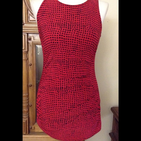 Gorgeous red and black sleeveless top by Limited