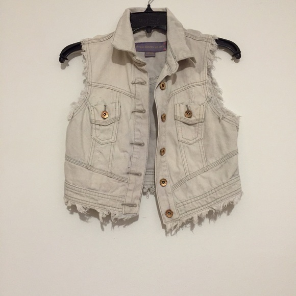Ripped Jean Vest