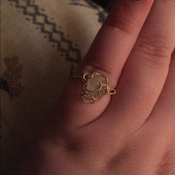 Hand made sea glass ring