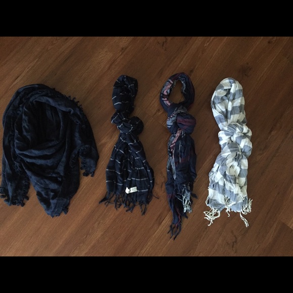 A&F/Abercrombie/Hco bundle of 4 spring scarves - Picture 1 of 4