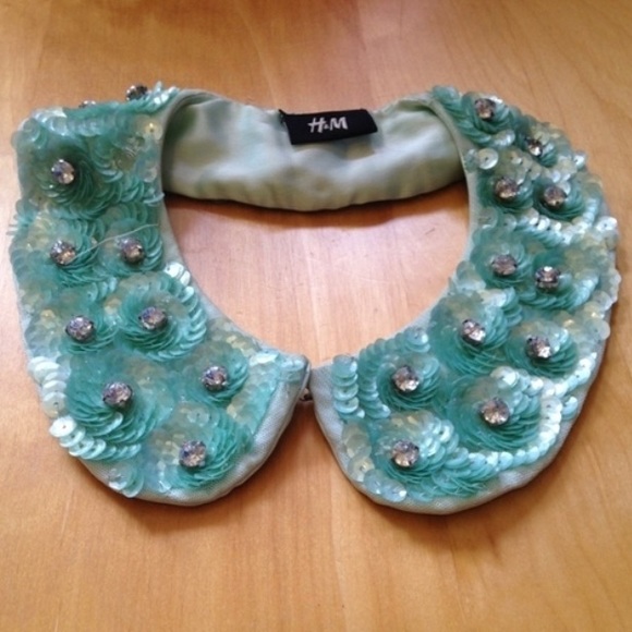H&M Beaded Peter Pan Collar
