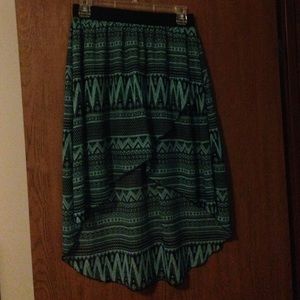 High-low skirt