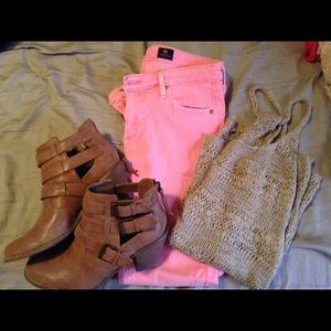 Hot pink skinny jeans💕